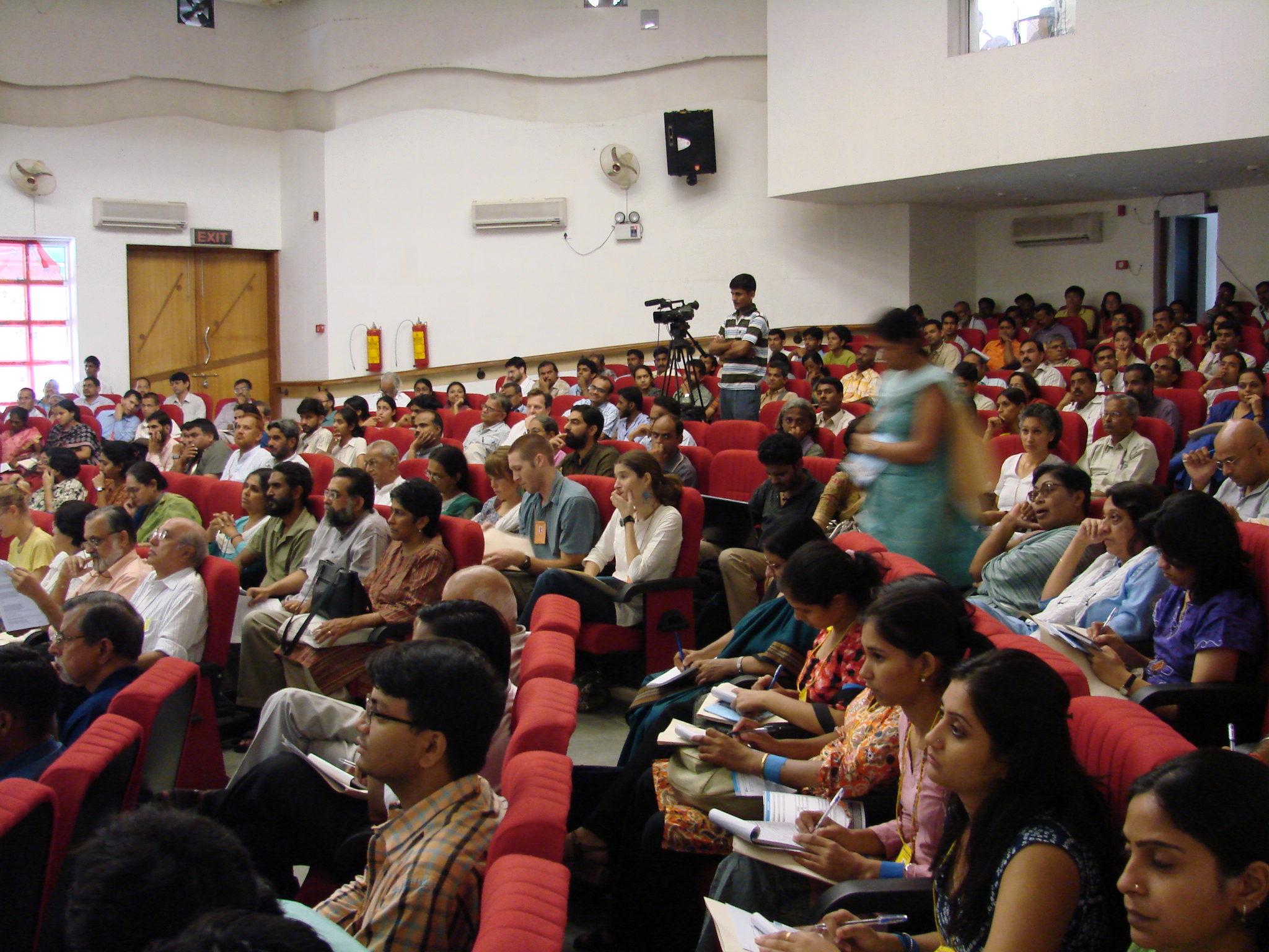 Packed auditorium at JNU during the Tribunal proceedings