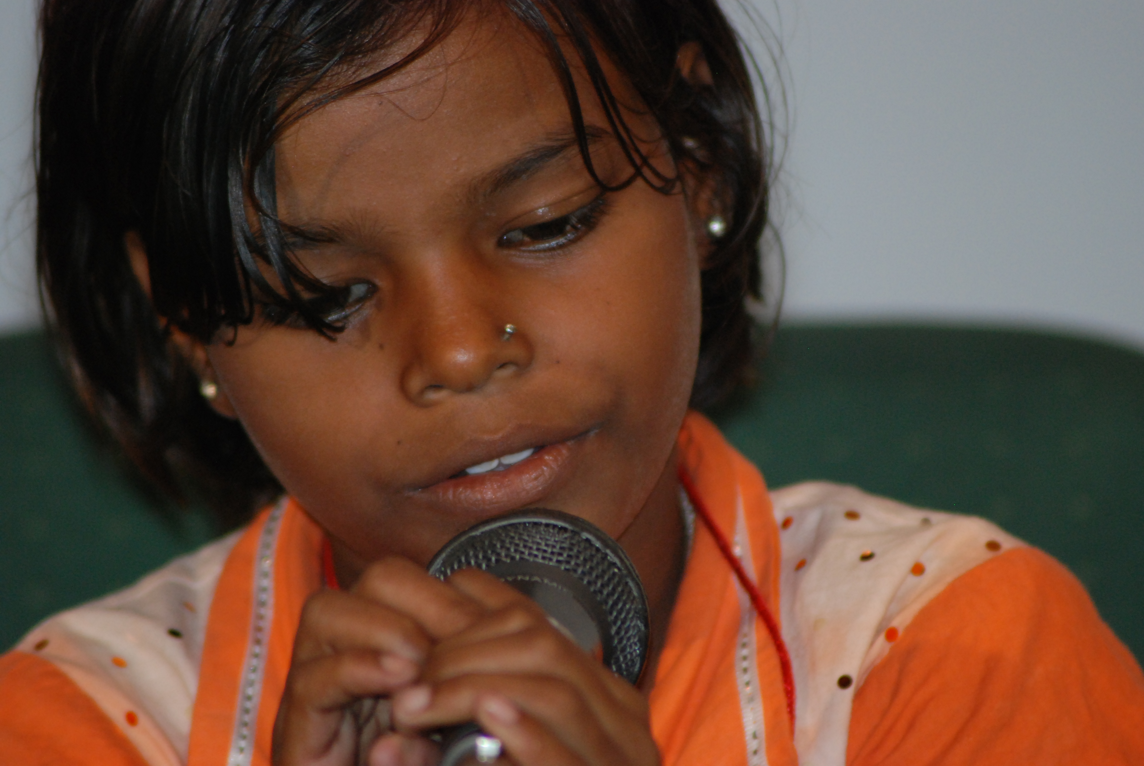 Young activist speaking